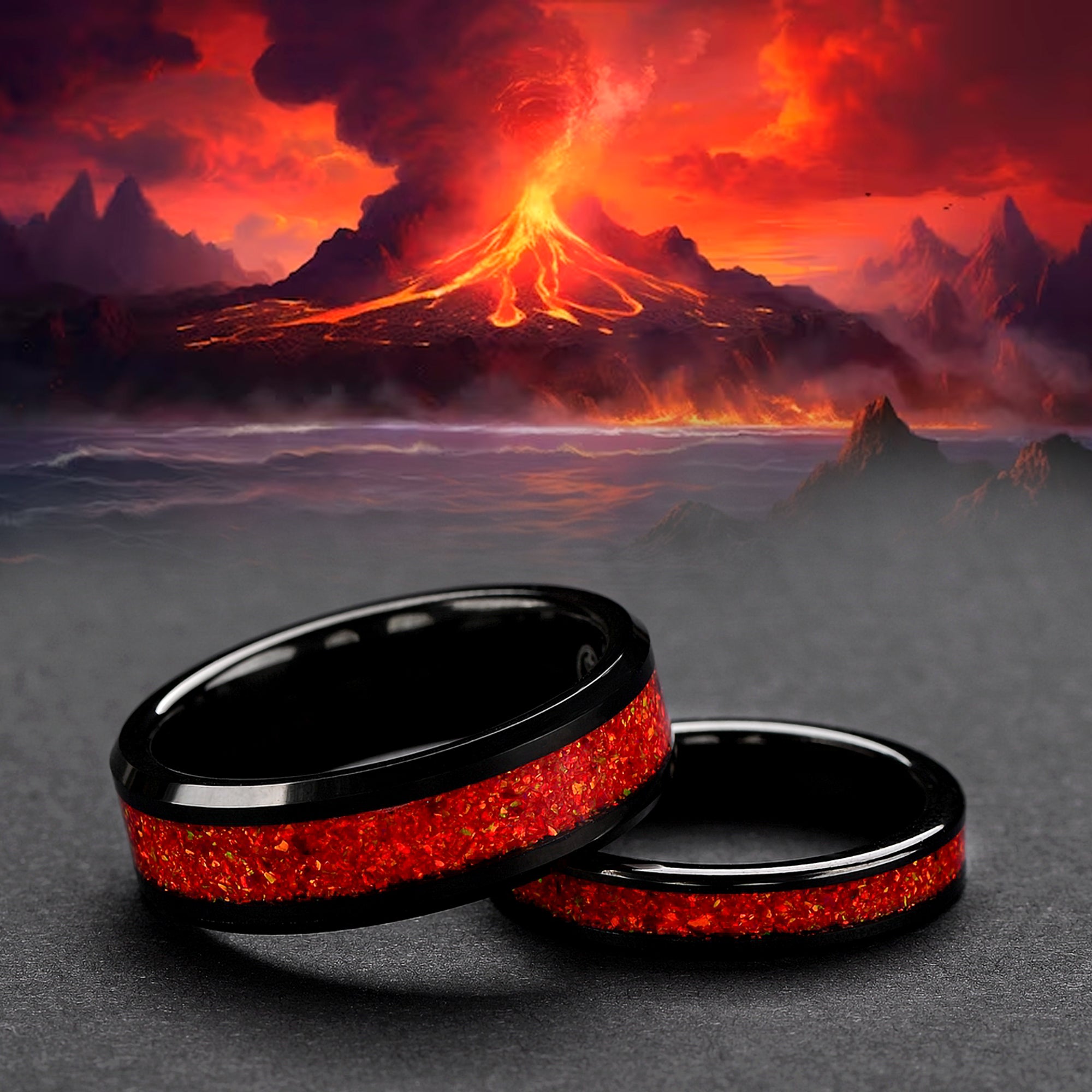 Tungsten Ring Wedding Band for Men - 8mm
