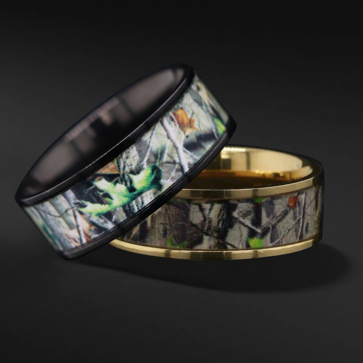 Camo Wedding Bands For Him And Her|Titanium Bands Camo Wedding Bands For Him And Her|Titanium Bands