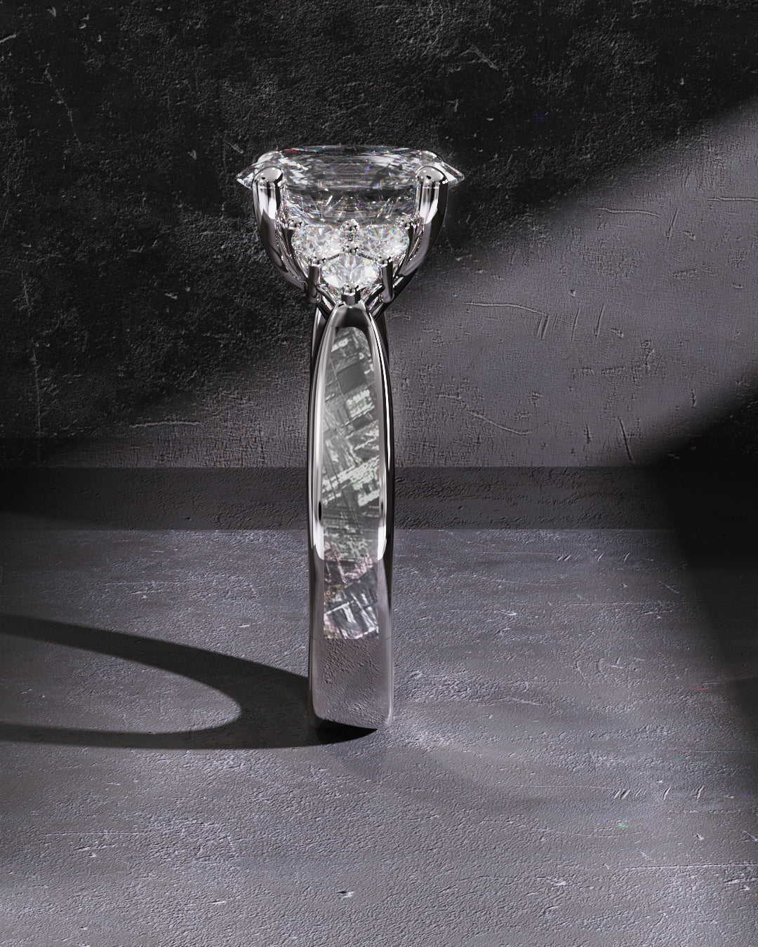 Galaxy Diamond and Meteorite Rings