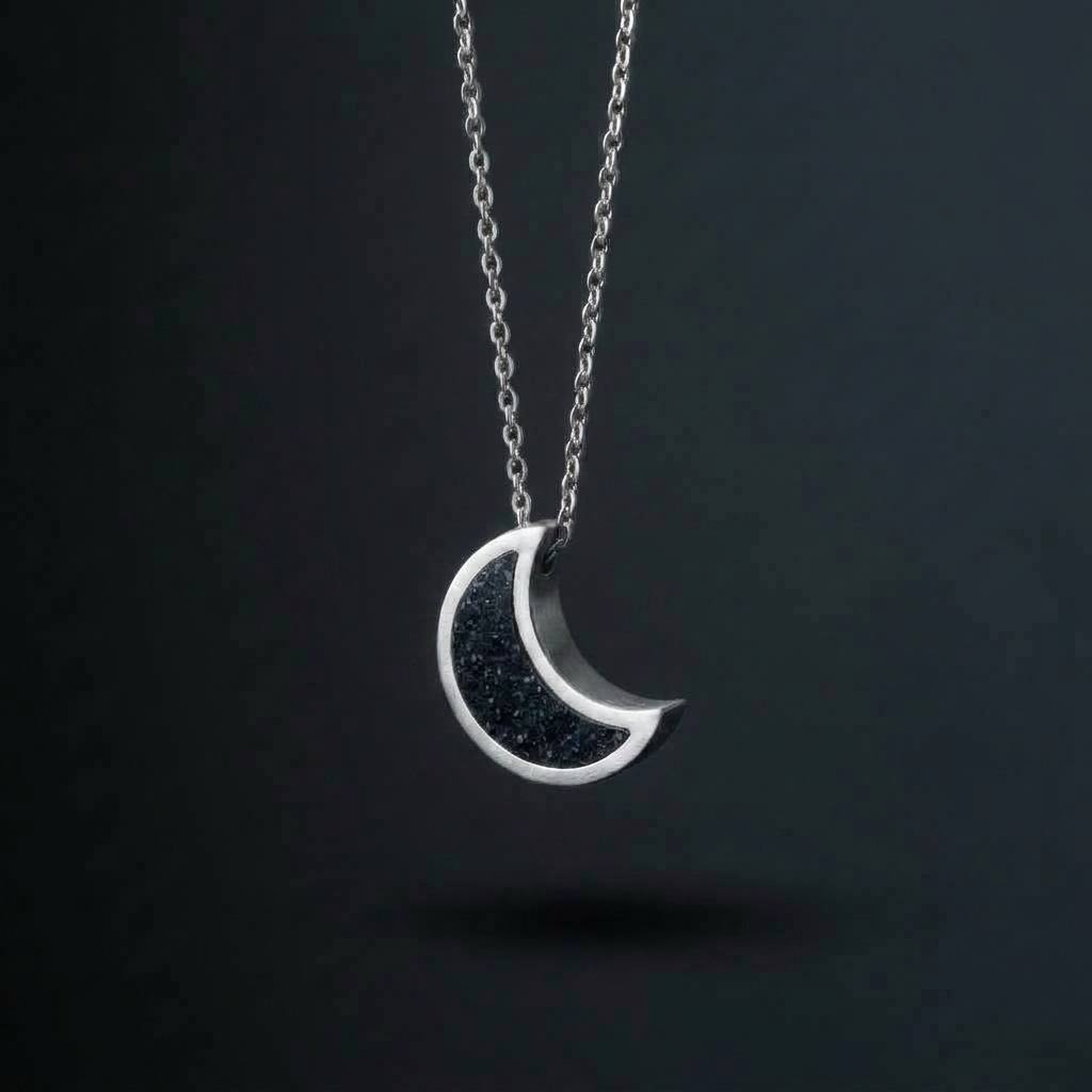 crescent — sterling silver version