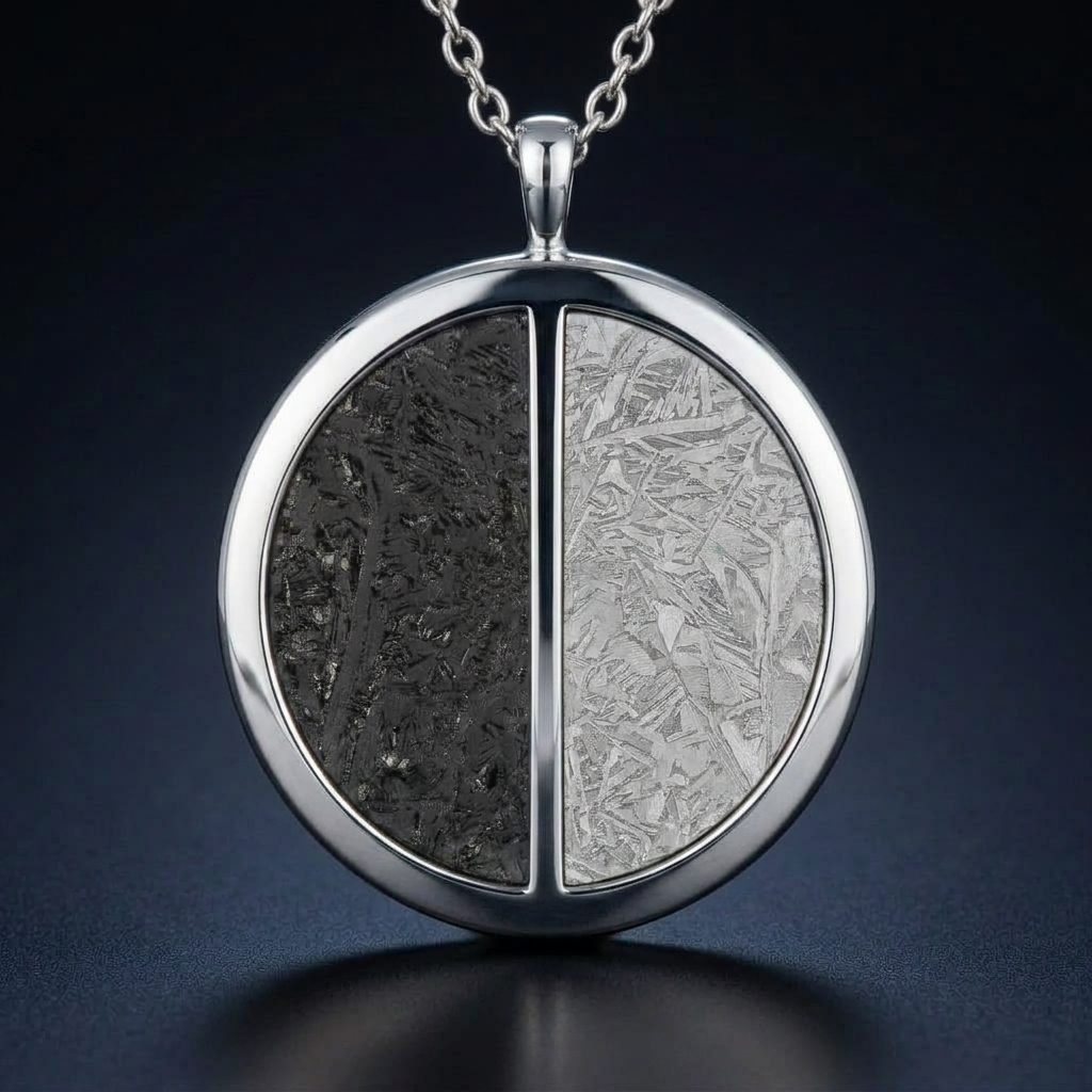 Meridian - Lunar & Muonionalusta Meteorite - Pendant