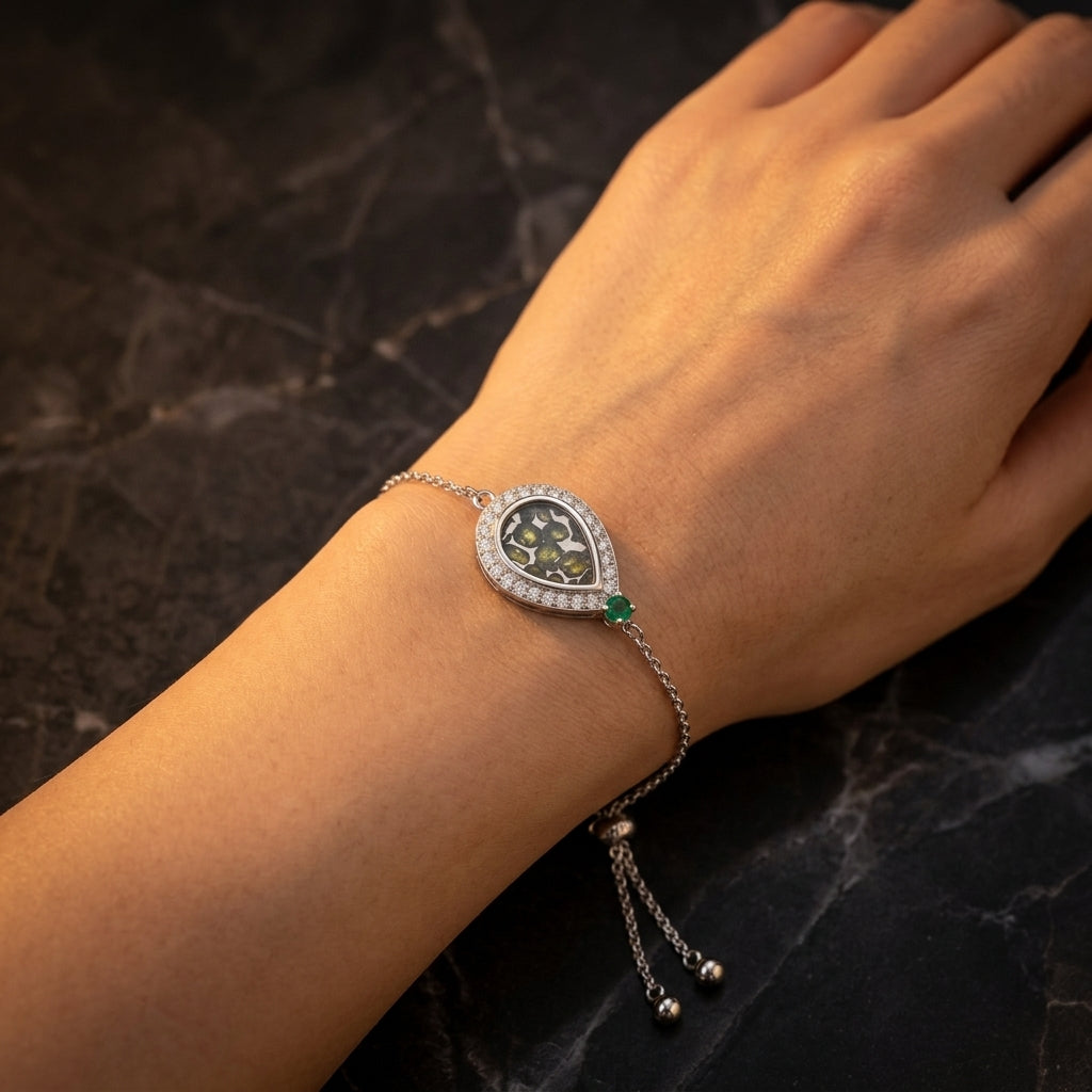 Pallasite Slide Bracelet