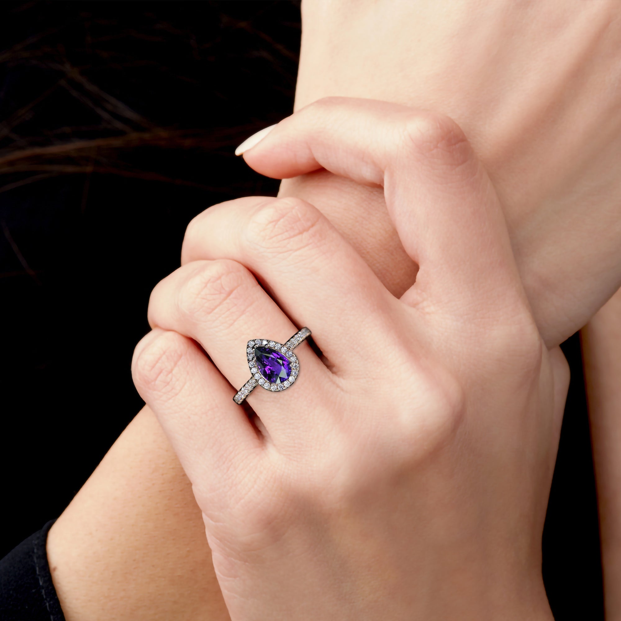 Agate Arrow - 3 PCs Couples Ring Set | Sterling Silver Engagement Ring | Wedding Band Man and Woman