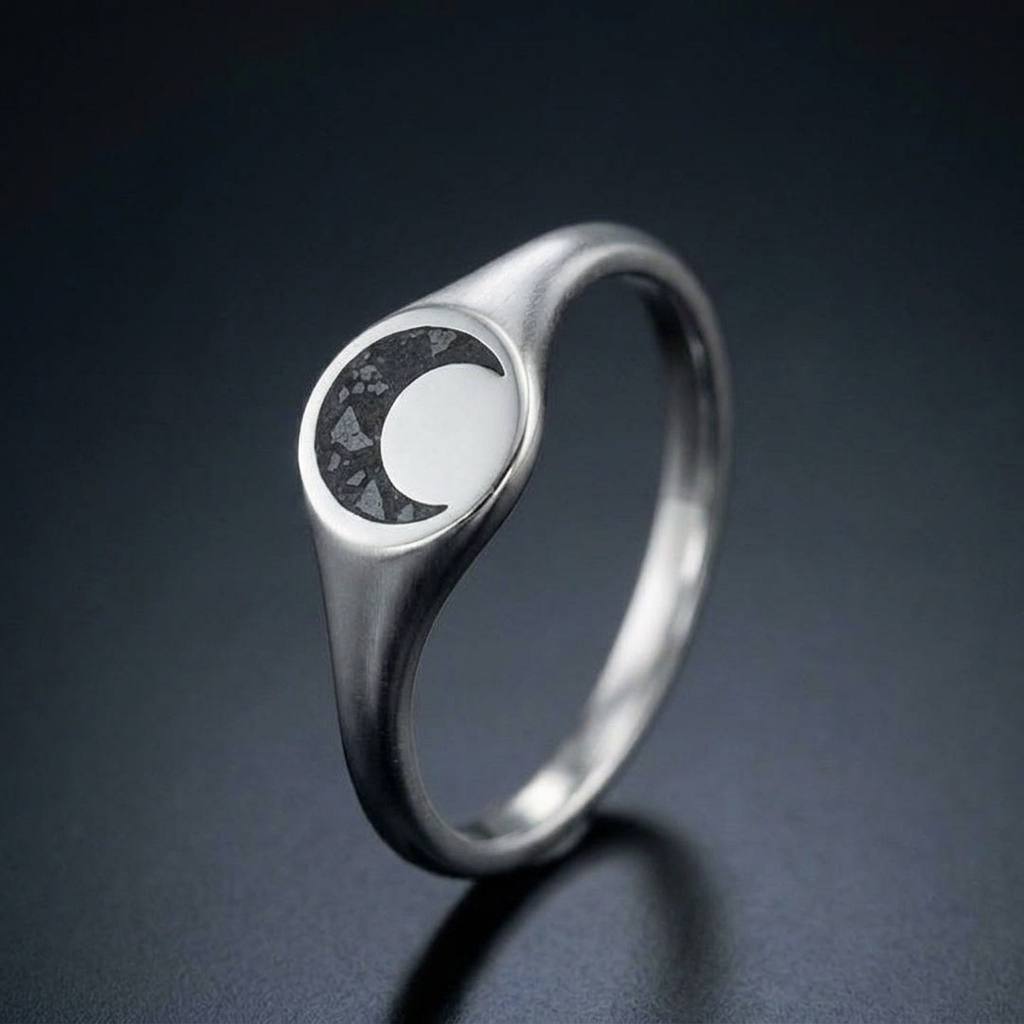 crescent — sterling silver version