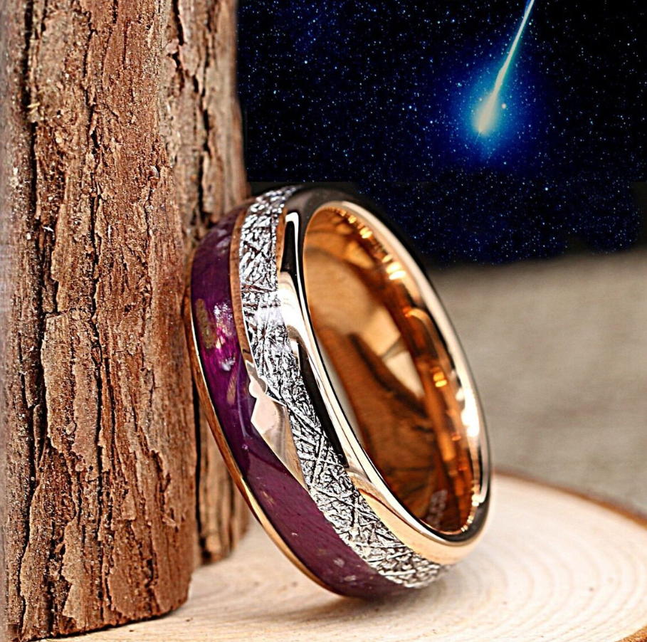 Agate Arrow - 3 PCs Couples Ring Set | Sterling Silver Engagement Ring | Wedding Band Man and Woman