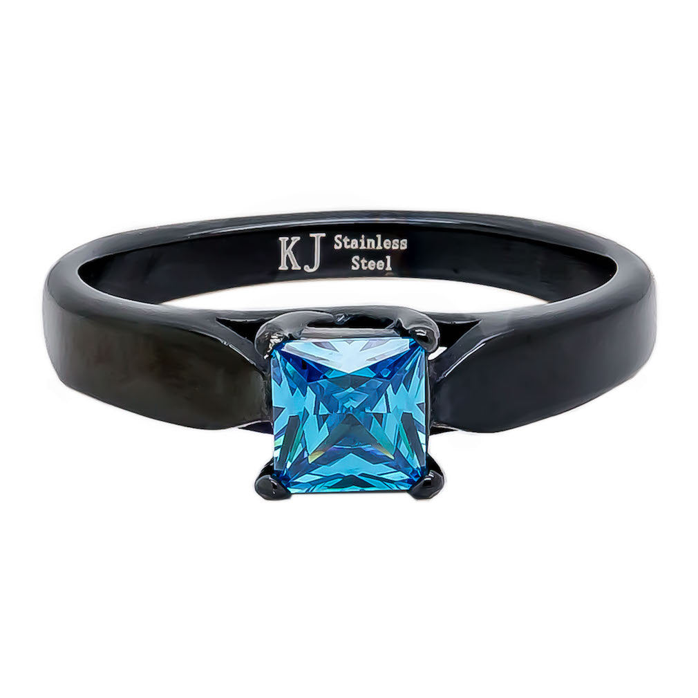 Solitaire - Engagement Wedding Ring for Her | Stainless Steel Ring for a Timeless & Elegant Look