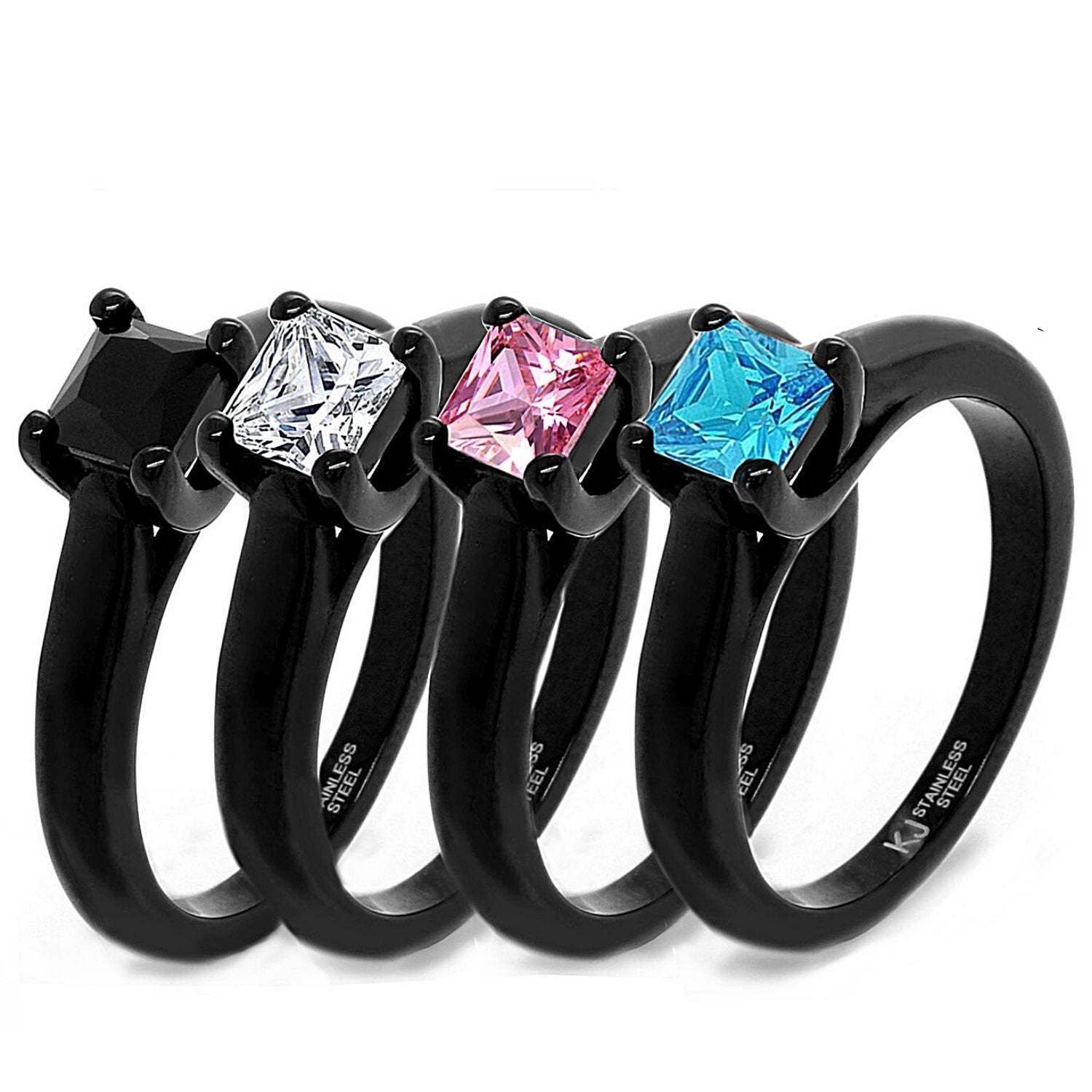 Solitaire - Engagement Wedding Ring for Her | Stainless Steel Ring for a Timeless & Elegant Look