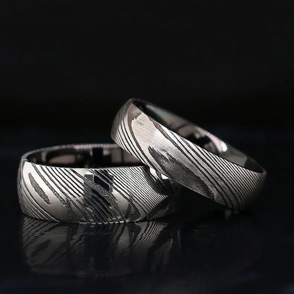 The Beauty of Simplicity: Wood and Stainless Steel Wedding Bands