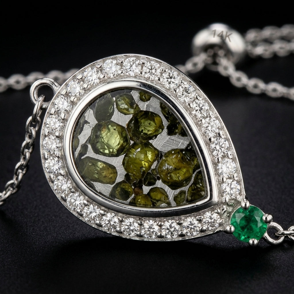 Pallasite Slide Bracelet