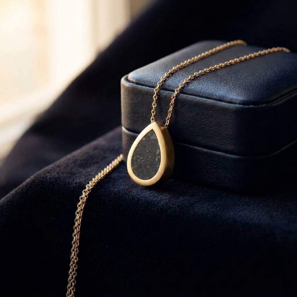Teardrop - Lunar Meteorite - Pendant