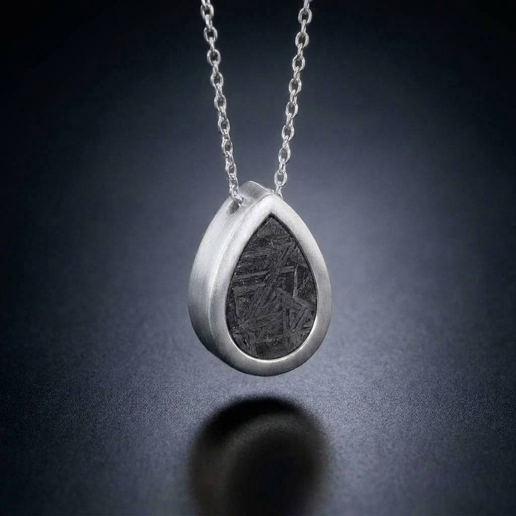 teardrop — sterling silver version