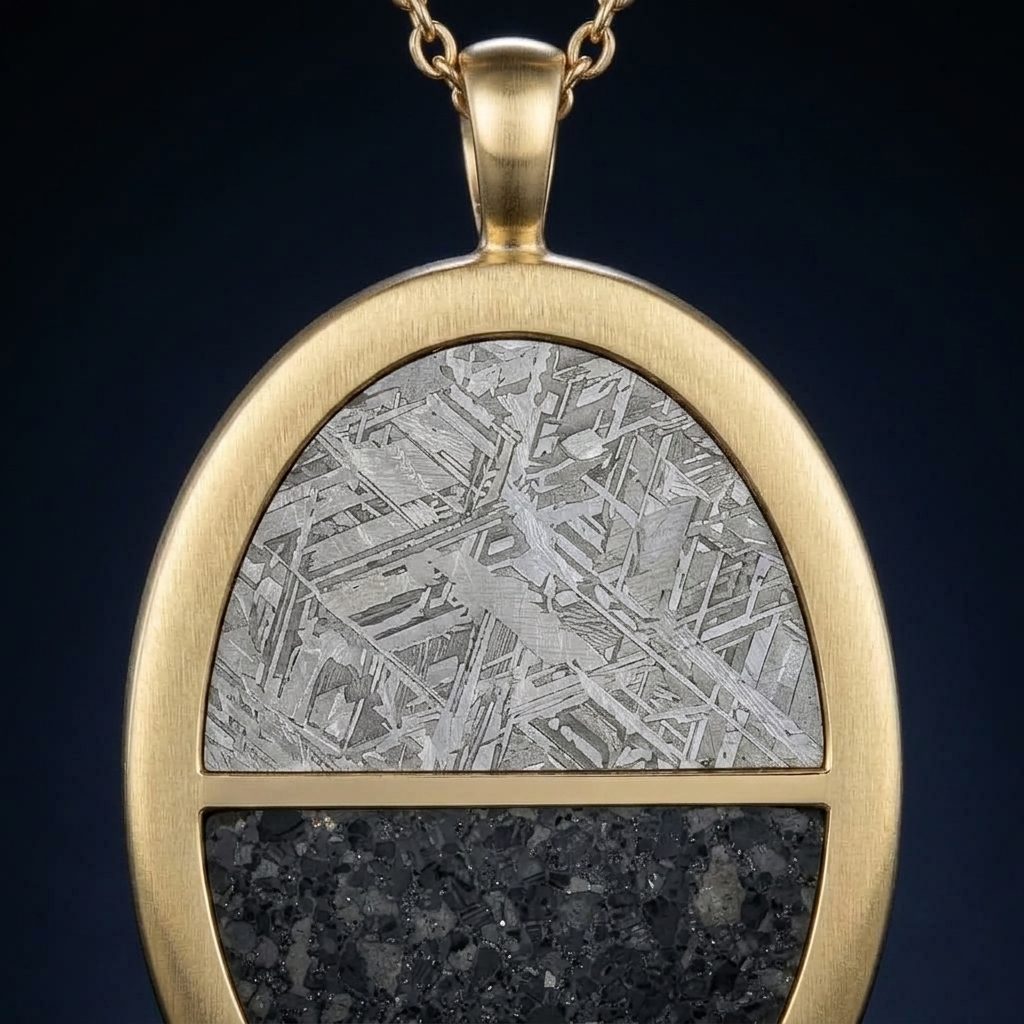 Horizon - Muonionalusta & Lunar Meteorite - Pendant