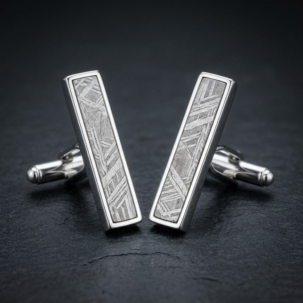 Nebula Bar - Muonionalusta Meteorite - Cufflinks