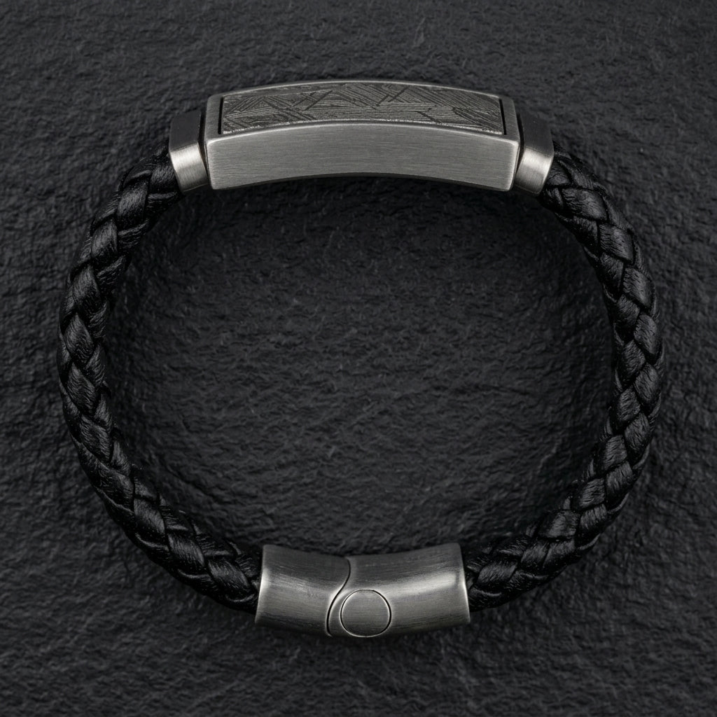Leather Bracelet — Top-down view
