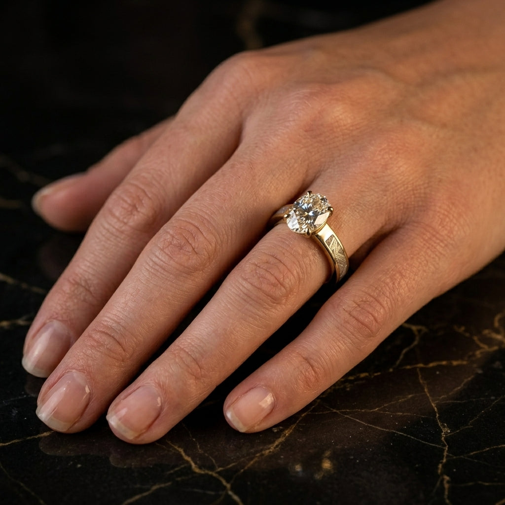 Celestial Oval Ring — On Hand