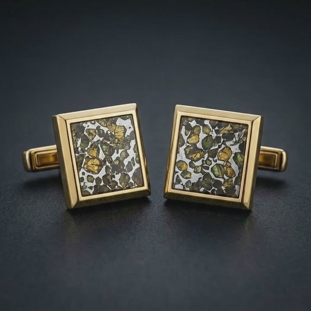 Stellar Meridian Cufflinks — slow rotation