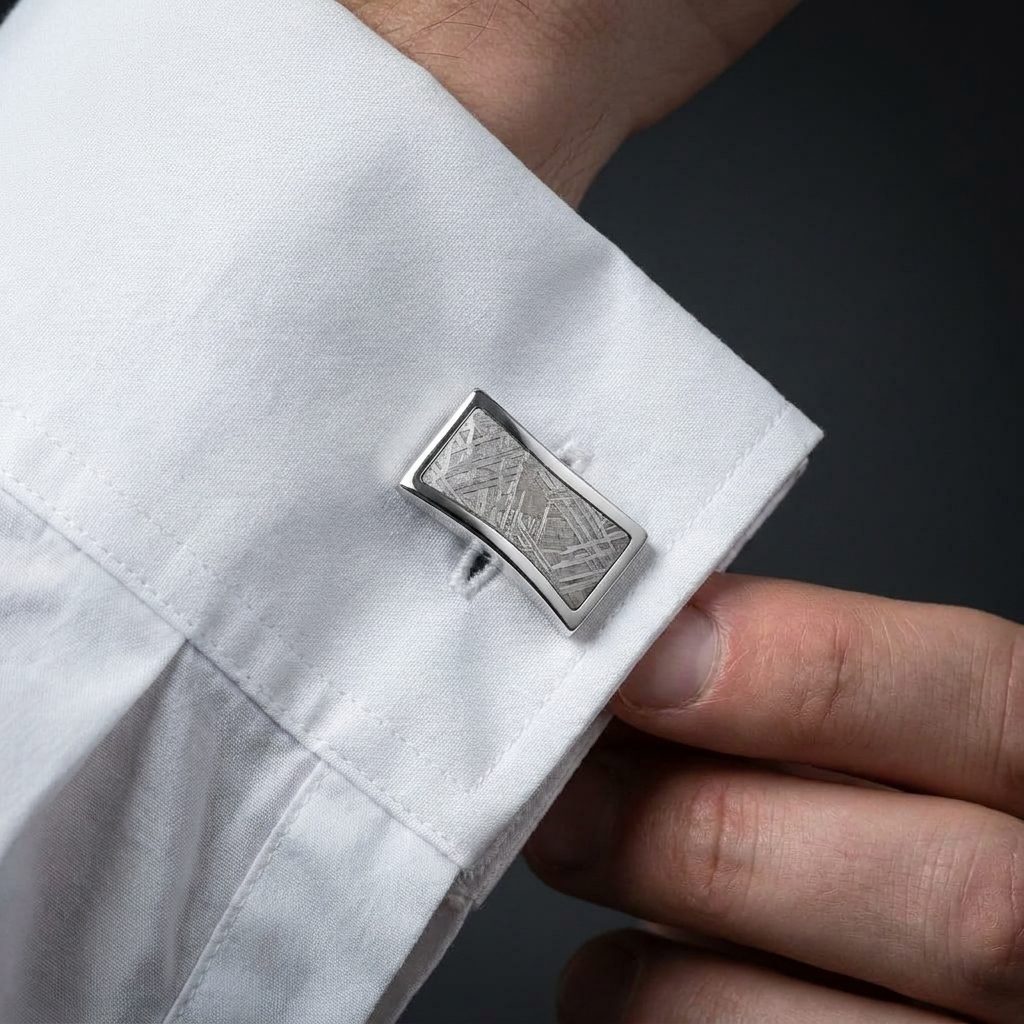 Andromeda Twist - Muonionalusta Meteorite - Cufflinks