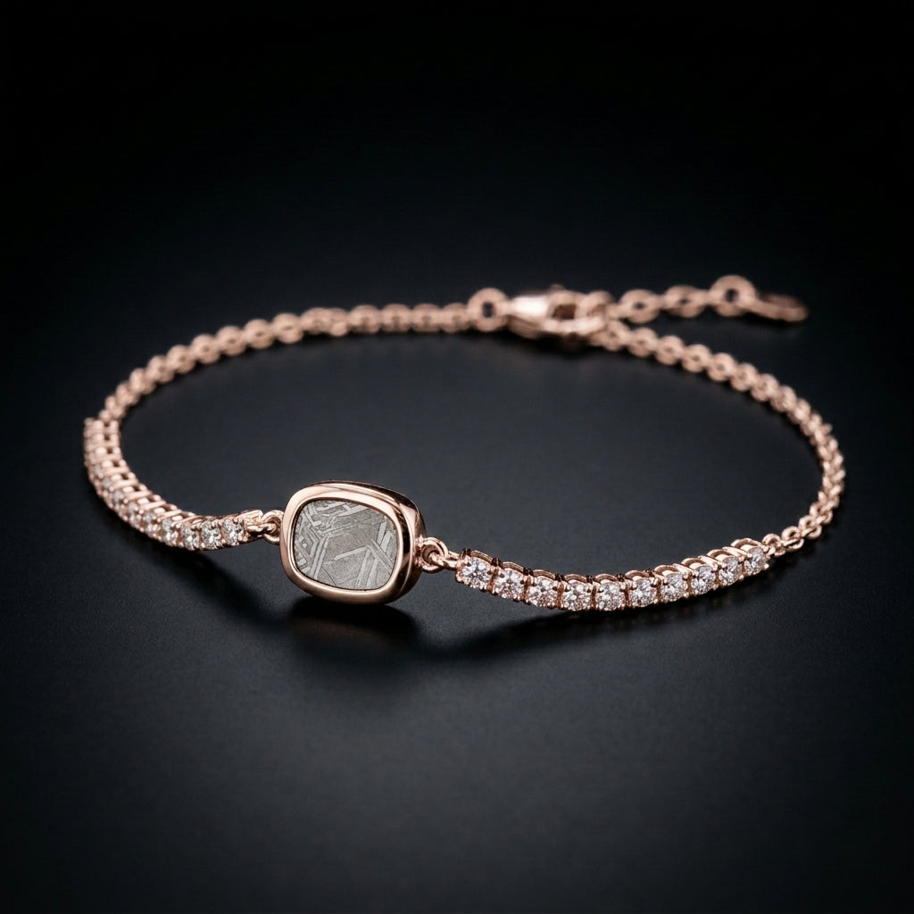 Meteorite Tennis Bracelet