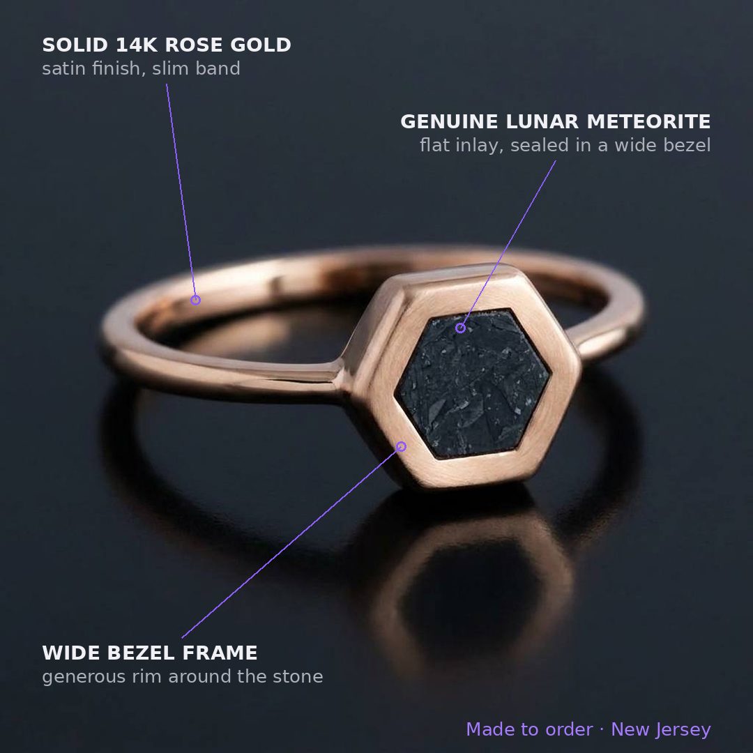Stella - Lunar Meteorite - Signet Ring — stella_annotated