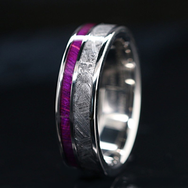 Newest 2022 Men's Purple CZ Zircon Fashion Wedding Band Stone Ring  Stainless Steel Rings Jewelry for Man Factory Wholesale