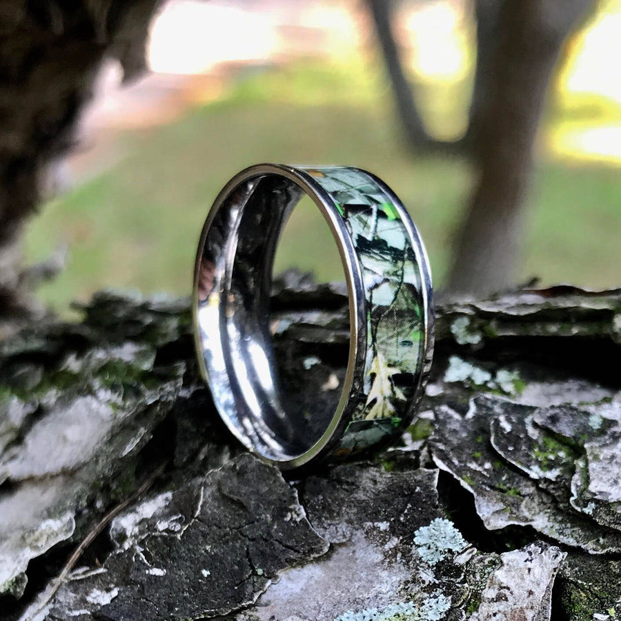Camouflage Wedding Bands and Rings -Shop Camo Wedding Bands – Monica  Jewelers