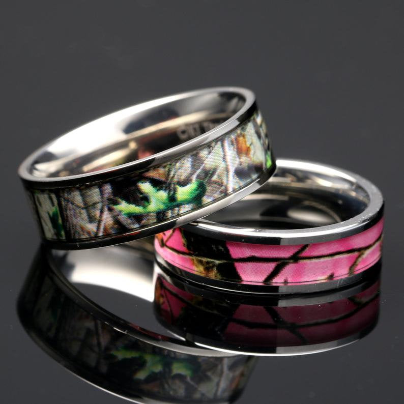 Tungsten Camo Ring - Black and Gray Camo - Tungsten Wedding Band - Pol –  Monica Jewelers
