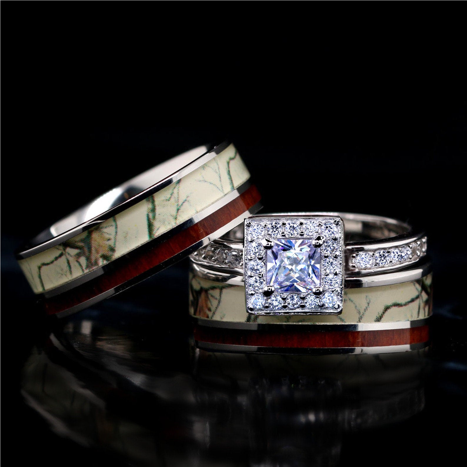 Camouflage Engagement Rings For Her 2024 | www.trenchmarinepump.com
